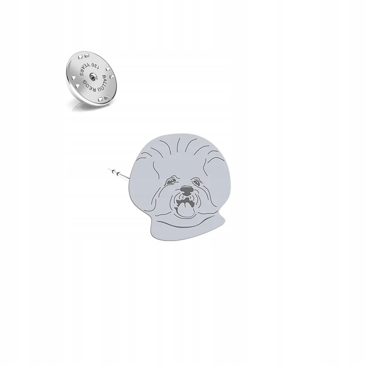 Zilveren Broche Bichon Frise 925 Sieraden Dames - Gratis Gravure