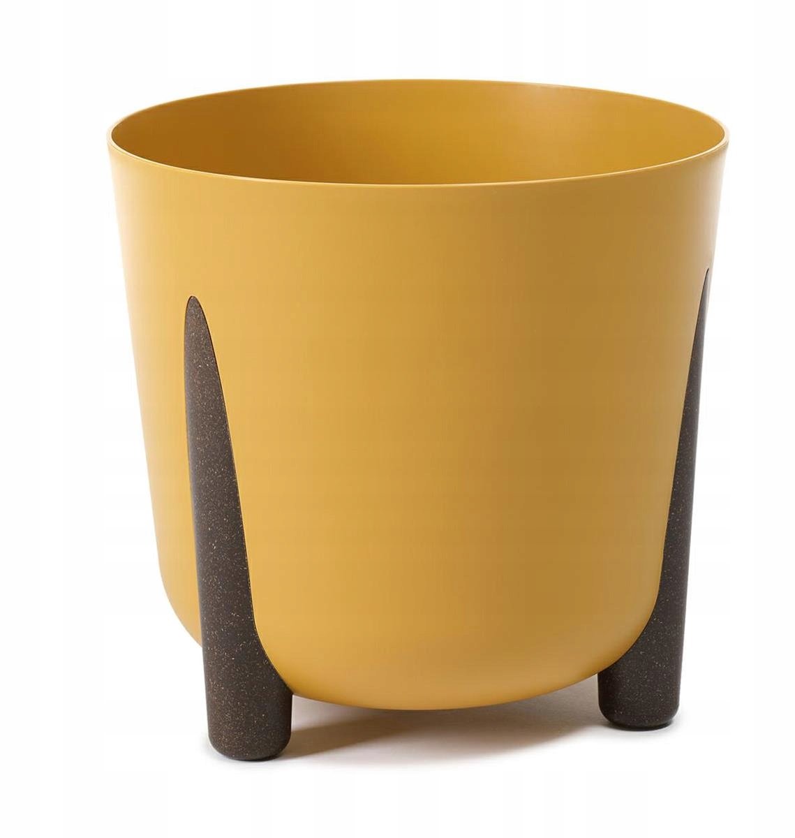 Mosterdmos bloempot 30 cm op pootjes - modern design