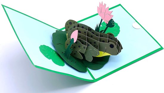 Pop-Up-Groetkaarten – 3D-kaarten met Froschmotief voor verschillende gelegenheden — afbeelding 2