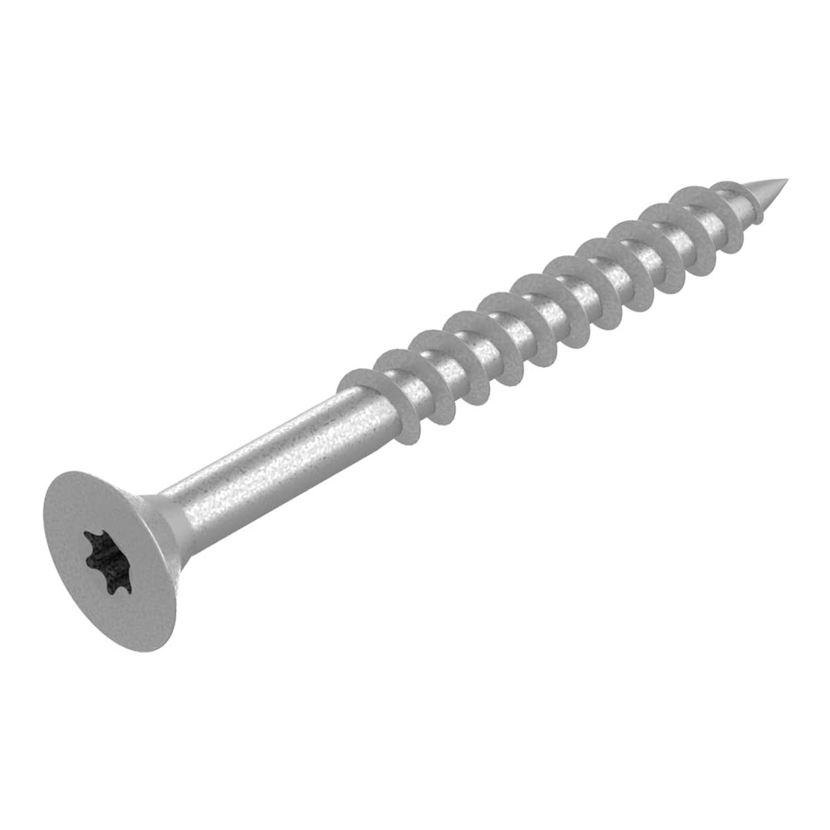 SECCARO Chipboard screw 4.5 x 80 mm, stainless steel V2A VA A2, wood screw with partial thread, TX/hexagon socket 100 - ShopVlot