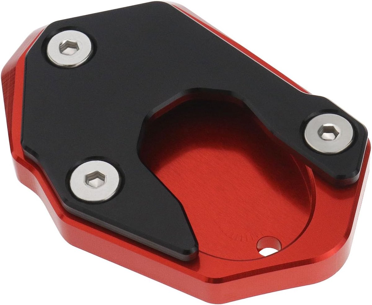 ECSiNG Motorcycle Aluminum Foot Extension Pad Anti-slip Side Stand Enlarger Plate Pad Compatible with Kawasaki Z900 - ShopVlot