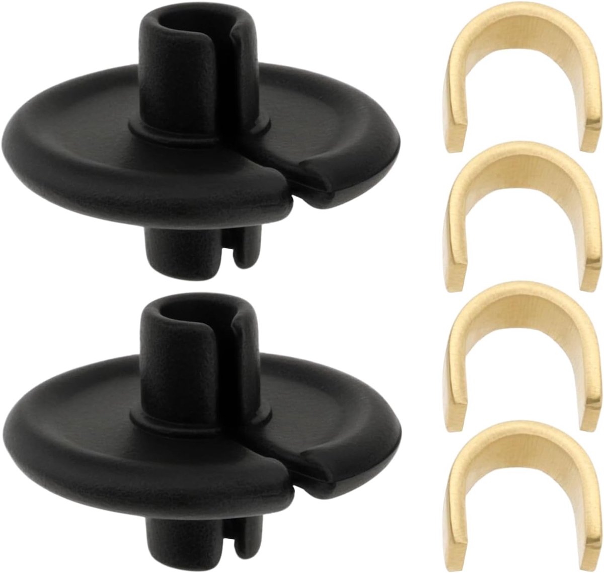 2 Pieces Bow String Kisser Slotted Button 14x9mm Bow Lip Beads Archery Accessories Clips with Copper Anchor for String - ShopVlot