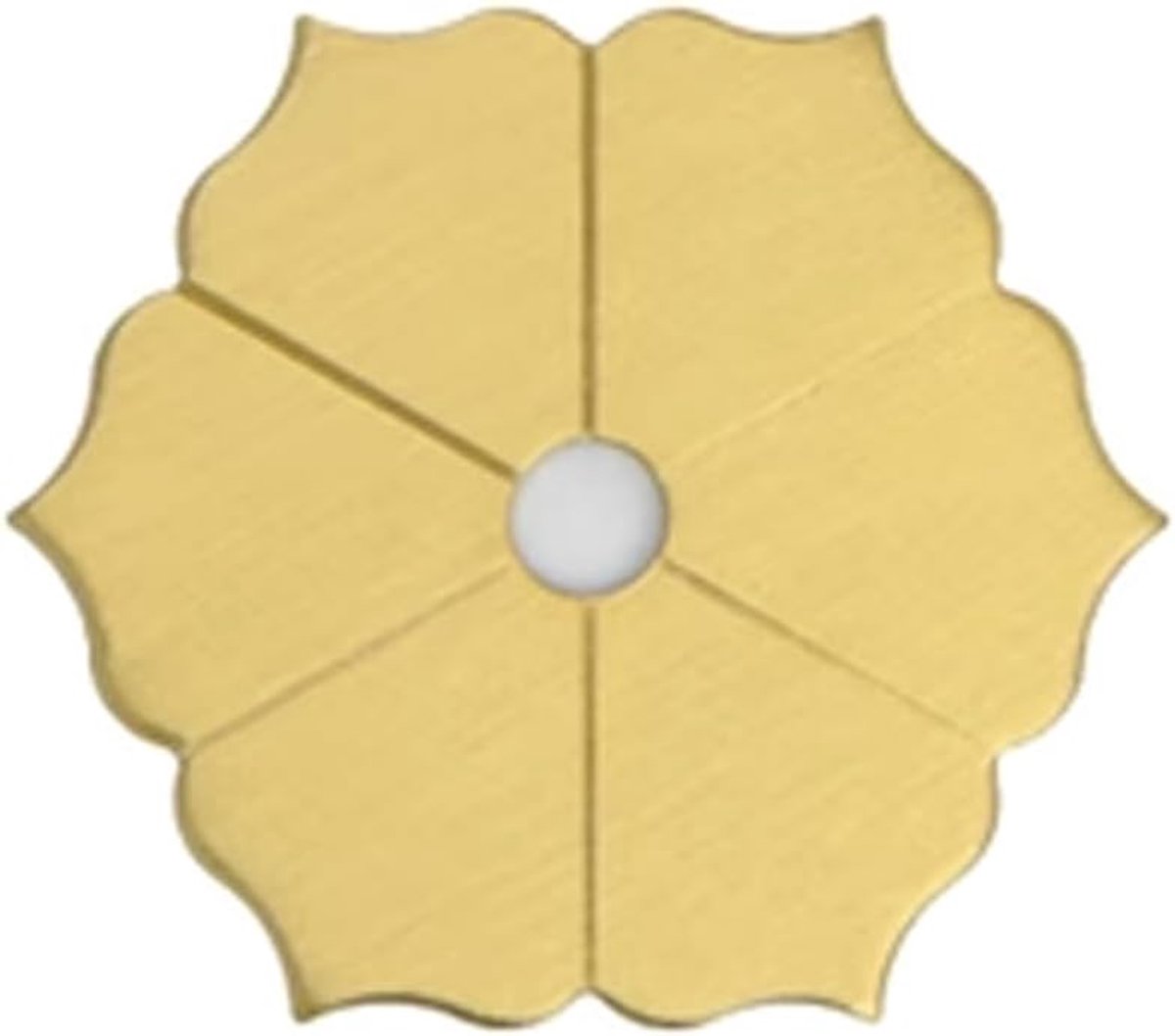 10pcs Petal Shape Brass Backplate Rings Classic Furniture Decoration Gasket Brass Hardware Accessories (Bass, 4.5cm) - ShopVlot