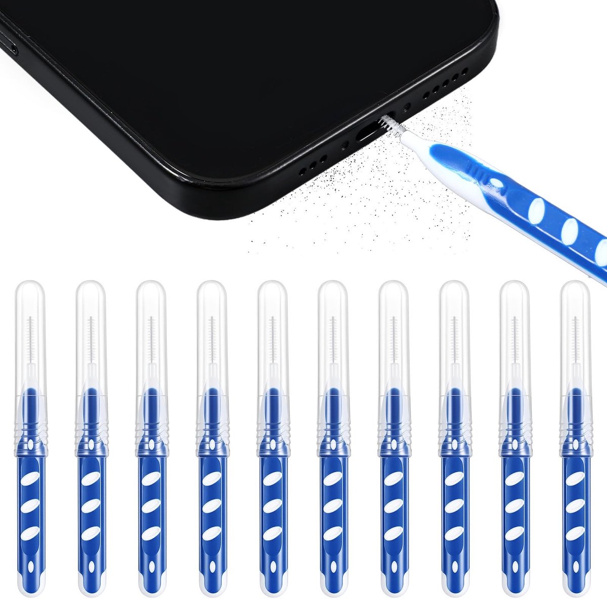 Solidchoice - 10 Stuks USB C Reinigingsset - Multifunctionele Oplaadbus Reinigingskit
