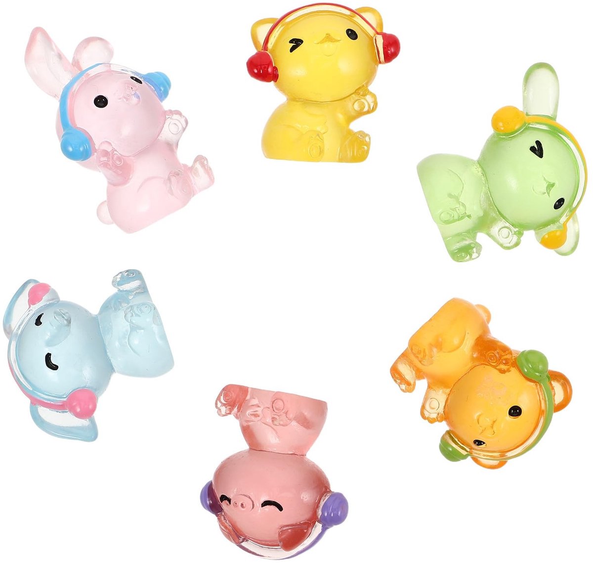 Solidchoice - Mini Dierenbeeldjes Set - Realistische Hars Sculpturen voor Decoratie