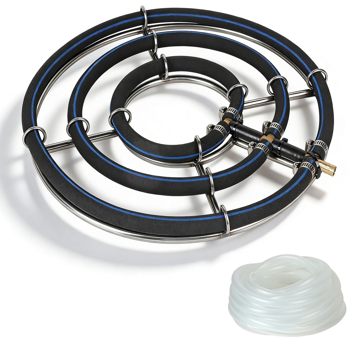 Solidchoice - Beluchter Vijver Ventilatiering φ35 cm - 3-in-1 Ringen Roestvrij Staal