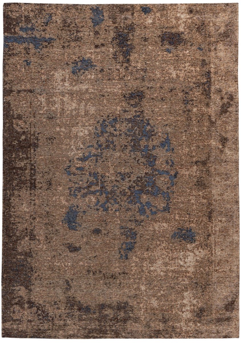 Padiro laagpolig vloerkleed 120 x 180 cm - meerkleurig - oosters vintage patroon - geschikt voor vloerverwarming - van polyester en modacryl en katoen