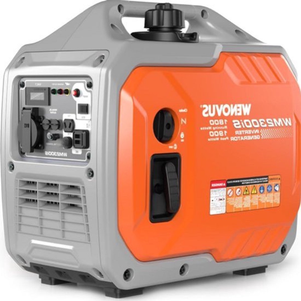 Inverter Generator – Stroomgenerator – Draagbare Generator – Benzine Generator – Noodstroom – 1900W Piekvermogen – Fluisterstil 65 dB