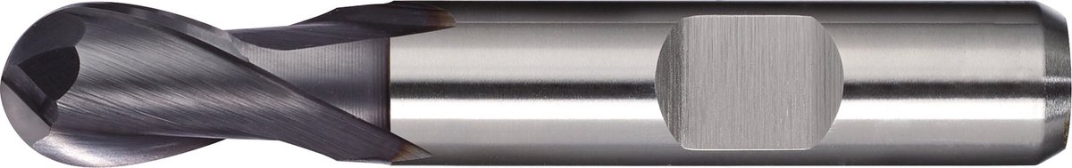 Volradiusfrees D.8mm Snijlengte 17mm HSS-Co8 TiCN Weldon Z.2 extra kort TECWERK