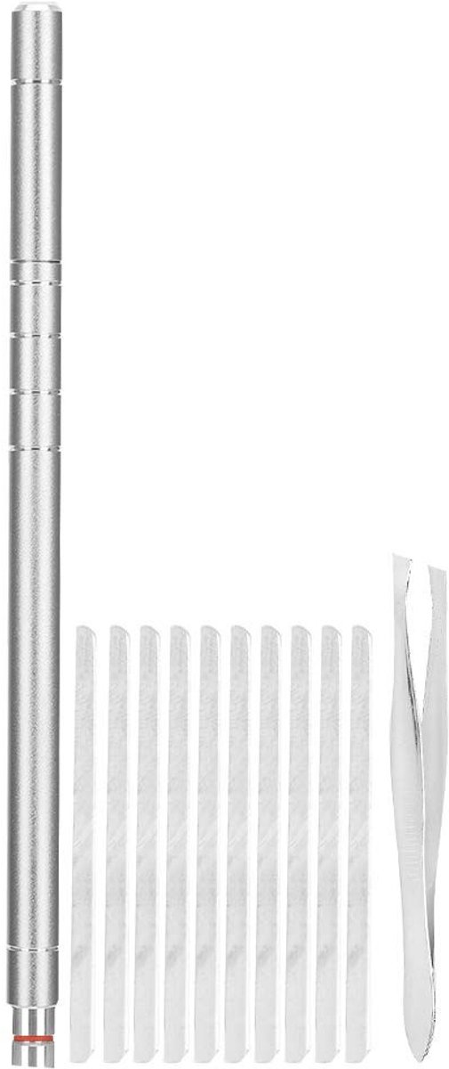 Solidchoice - Professionele Kapperpen - Draagbaar Haarknipgereedschap - Zilver - Voor Baardstyling en Wenkbrauwscheren - Inclusief Accessoires - Geschi...