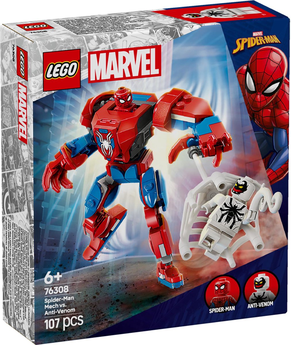 Spider-Man mecha vs. Anti-Venom