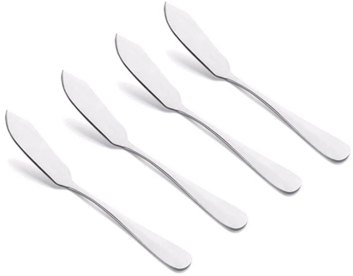 Solidchoice - Set van 4 RVS Botermessen voor de Keuken