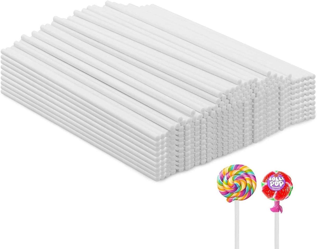 Solidchoice - 100 Stuks Cake Pop Sticks 100mm voor Cake Pops en Lolly's