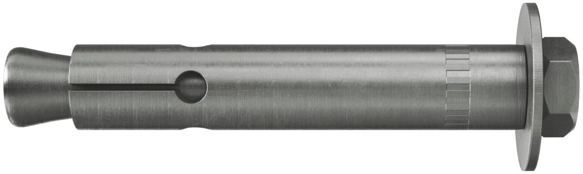 Fischer 10x ZYKON-doorsteekanker FZA 18 x 130 mm M 12 D/50 R roestvrij staal - 060673