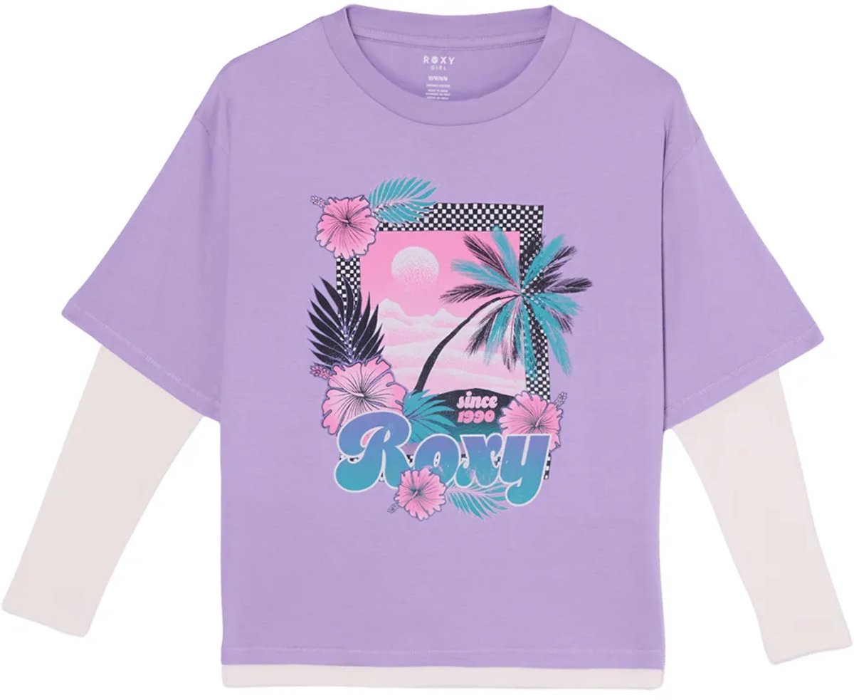 Roxy Rain Falls T-shirt Met Korte Mouwen 4 Years Meisje Vitola