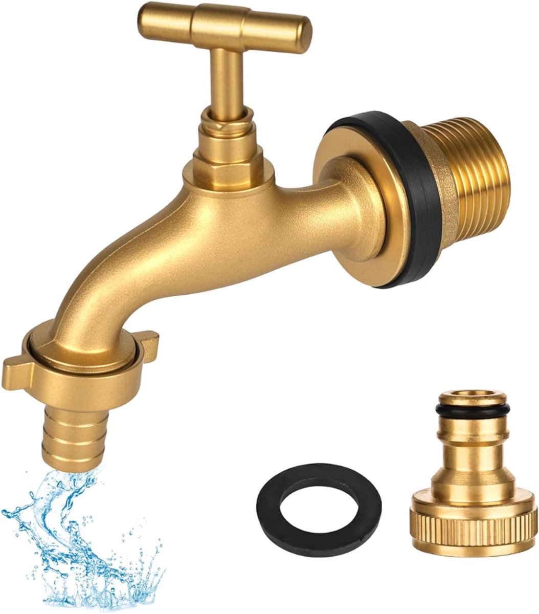 ZRNS® Buitenkraan Vorstvrij - Professionele Waterkraan Buiten - Waterverdeler - Massief Messing
