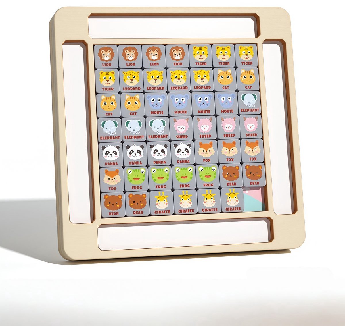 Casalora Houten Memory Spel - Kinderen 4-6 Jaar - Educatief Speelgoed - 30x30 cm