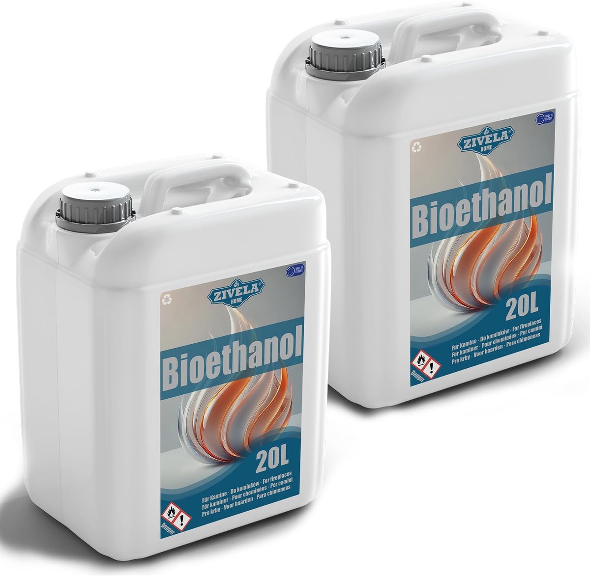 Solidchoice - Bioethanol 96,6% voor Open Haard en Tafelhaard 40 Liter