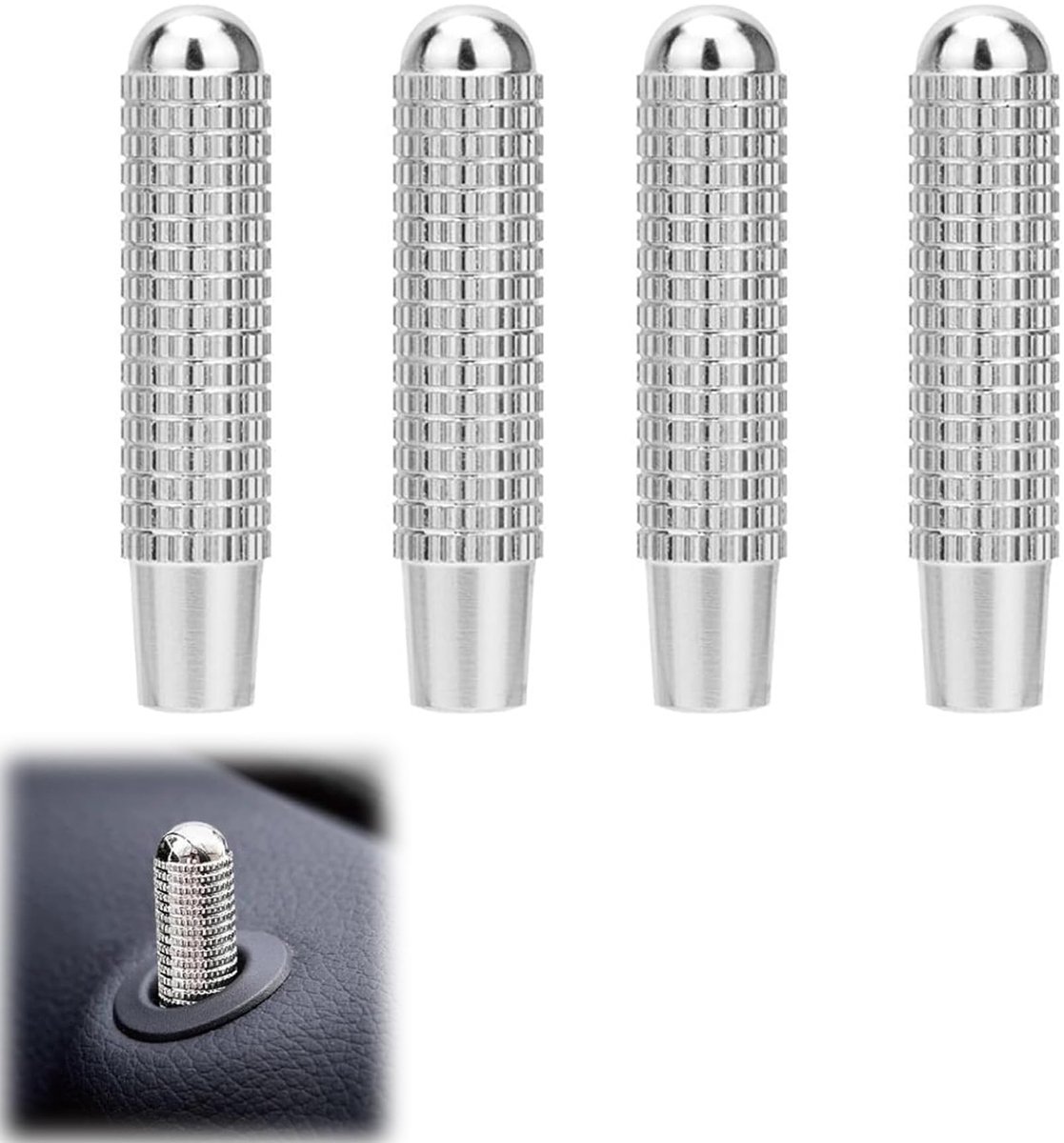 Solidchoice - 4 Stuks Deurslot Knop Covers voor Diverse Mercedes Modellen