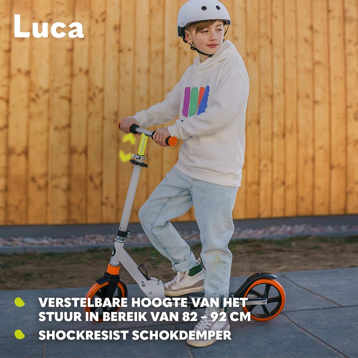 Step – Opvouwbare Stuntstep – Verstelbaar Stuur – 20 cm PU Wielen – Schokdempend – Antislip – Tot 100 kg – Zwart