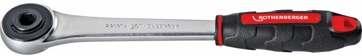ROTHENBERGER Omschakelratel, 1/2", R/L, 4-kant, zonder inzetstuk - 27180