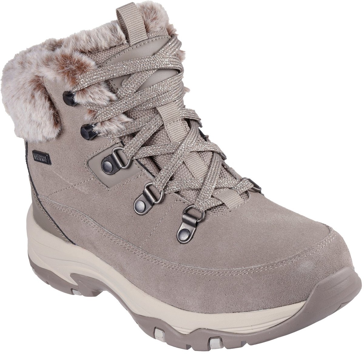 SKECHERS TREGO SNOW WORRIES, 167882-MUSH, Female, Beige Skechers Trego Snow Worries dames snowboots beige maat 35,5