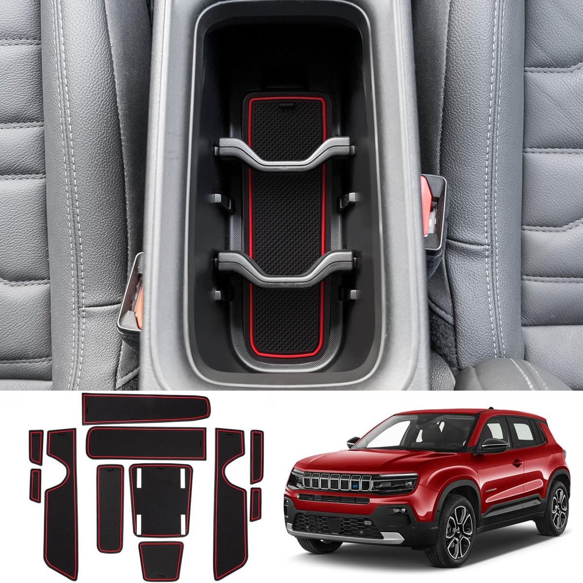 Solidchoice - Antislipmatten voor Jeep Avenger 2023-2024