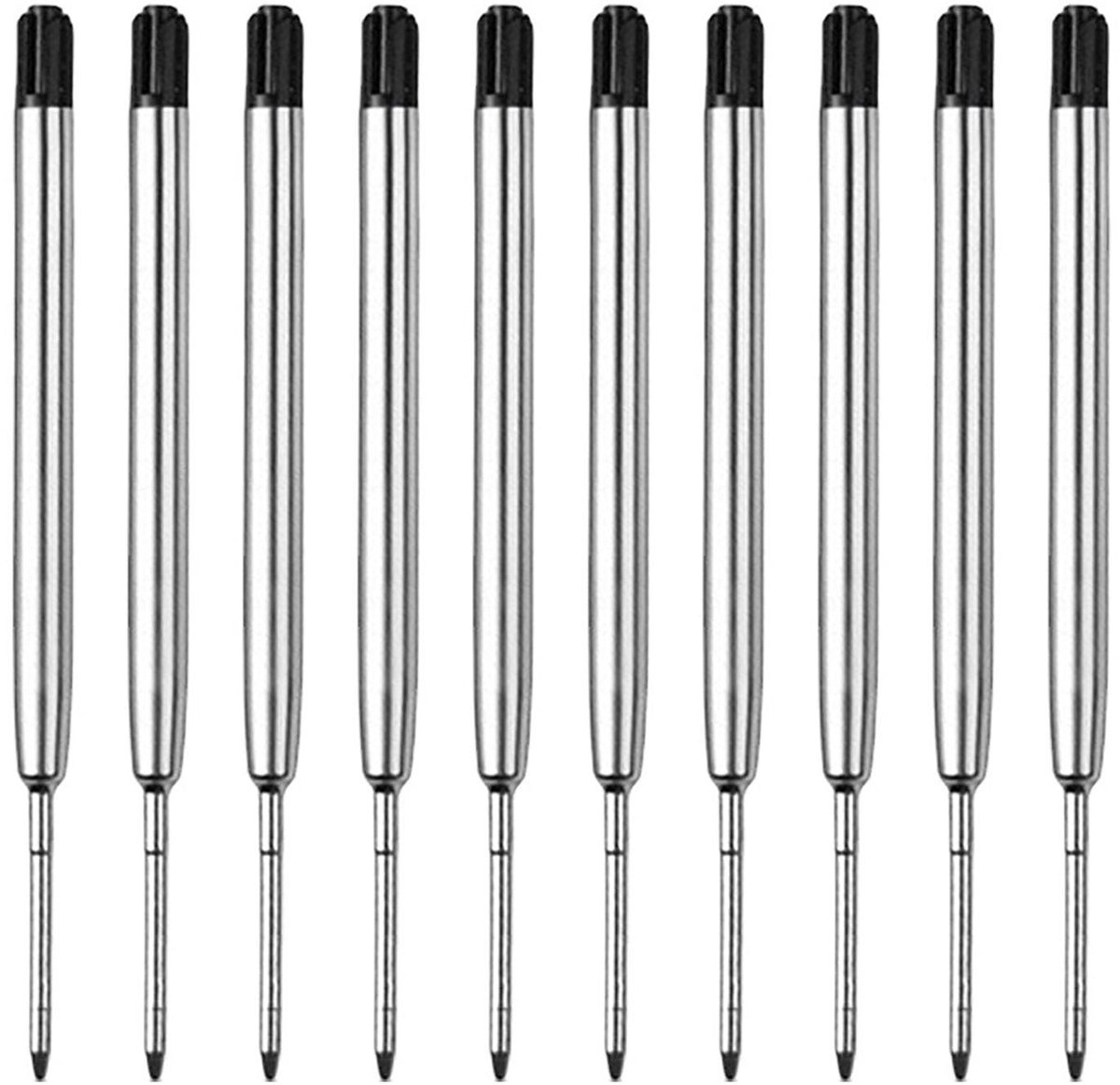 Solidchoice - Set van 10 Balpenvullingen, Metalen Vullingen voor G2-formaat