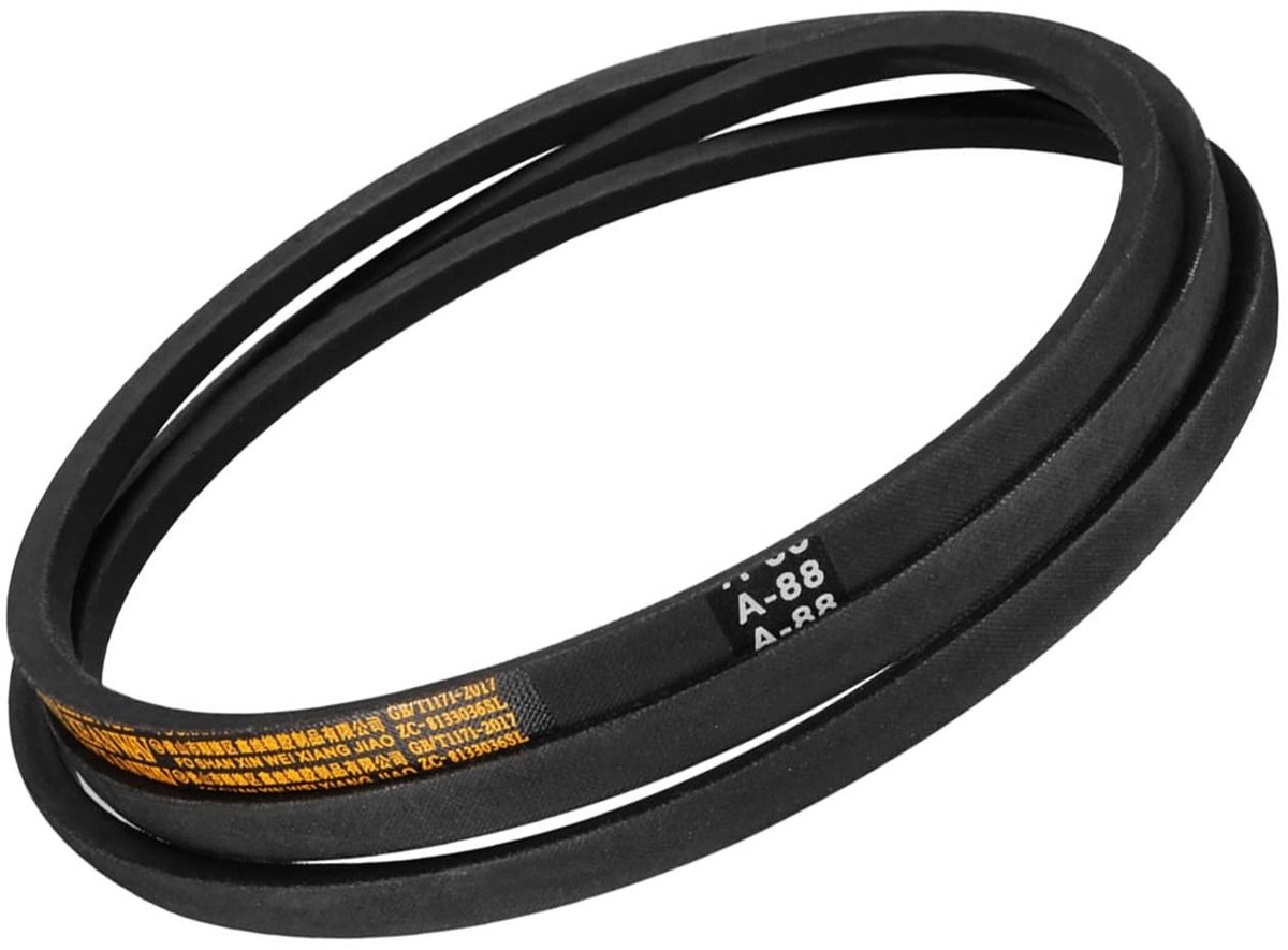 Solidchoice - Riem A88 V - 88 Inch x 8 mm x 13 mm - Rubber - Zwart