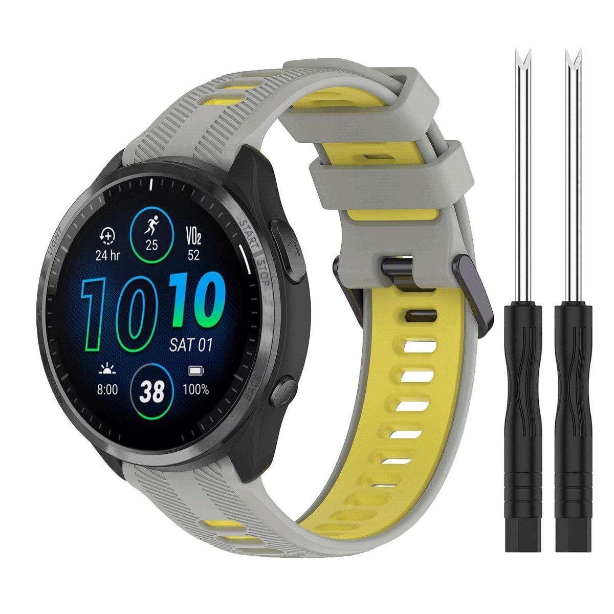 Solidchoice - 22mm Siliconestrap voor Garmin Fenix 7/6/5 Series Sporthorloges