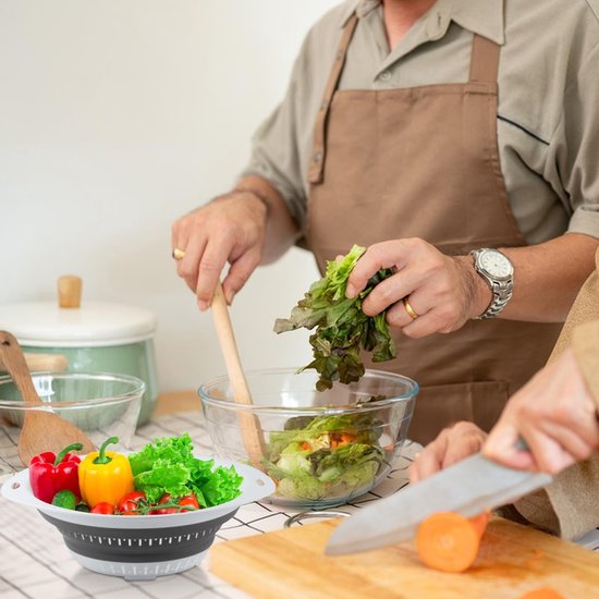 Solidchoice - Set van 2 Vouwbare Pasta- en Groentestrainers van Solidchoice — afbeelding 4