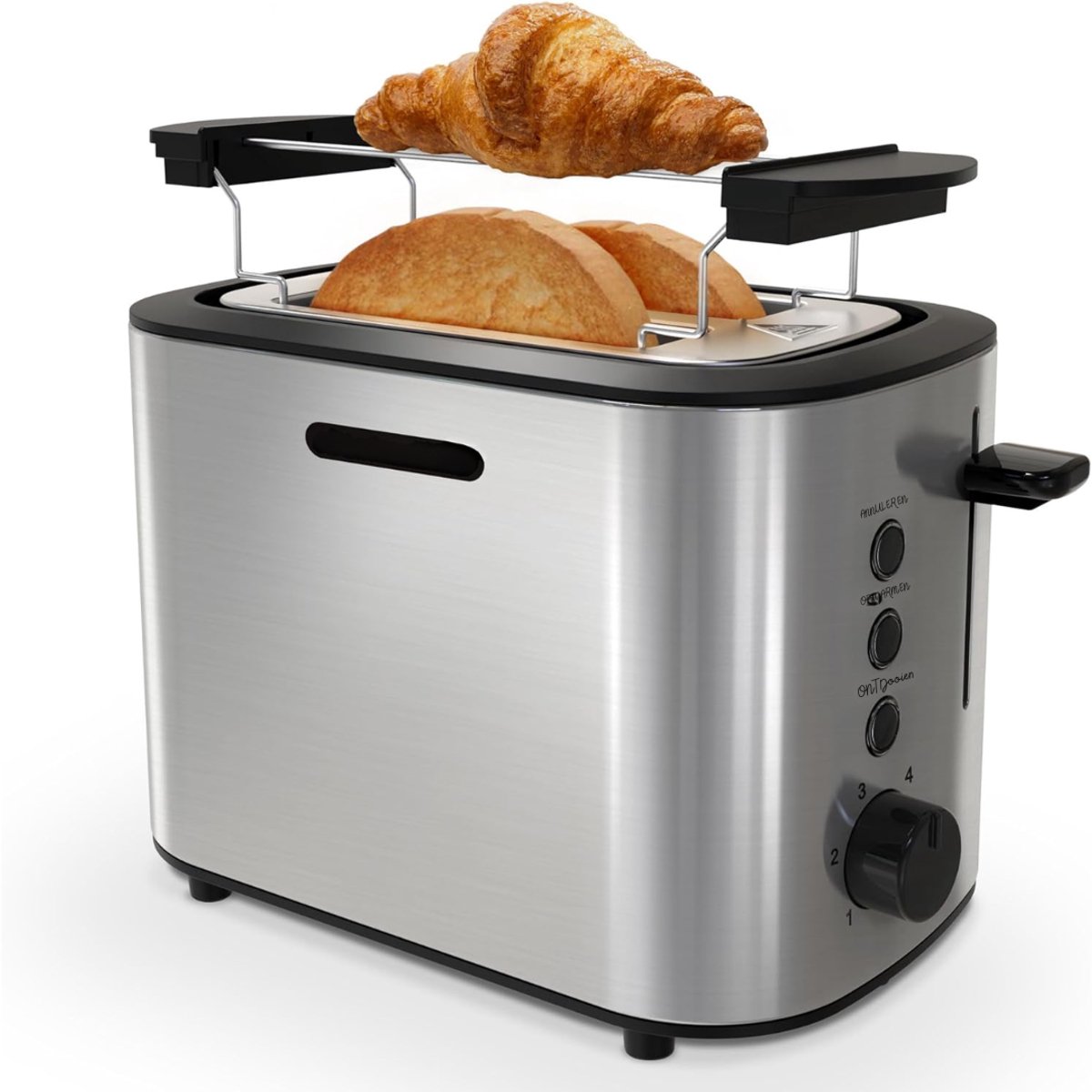 Ploutos® Toaster - Broodroosters - Toaster Broodrooster - Broodrooster - Zilver - 28cm x 16cm x 18cm