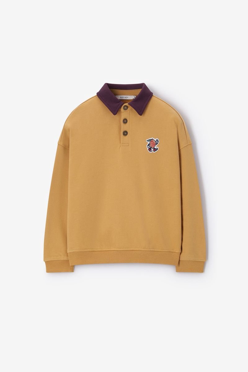 Sissy-Boy - Donkergele polo sweater
