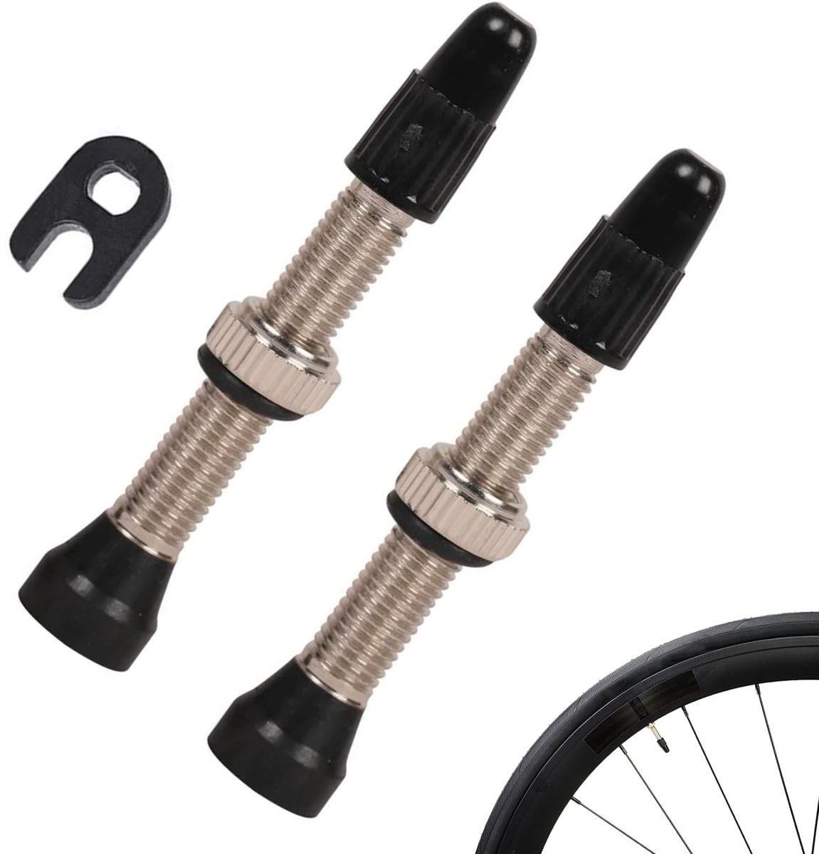 Solidchoice - Set van Tubeless Ventielen met Demontagegereedschap
