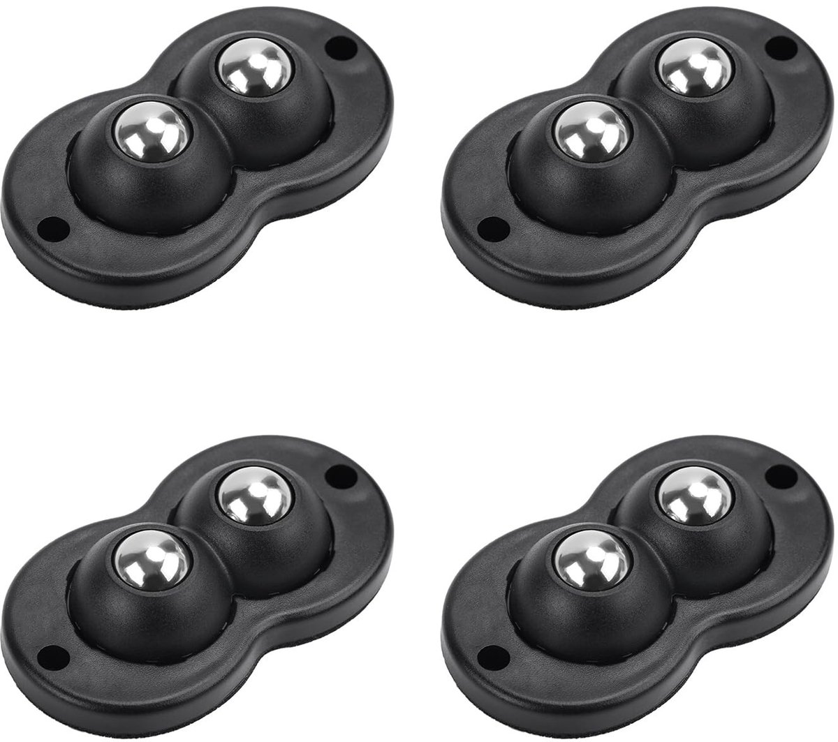Solidchoice - Set van 4 Zelfklevende Meubelverplaatsers met Zwenkwielen
