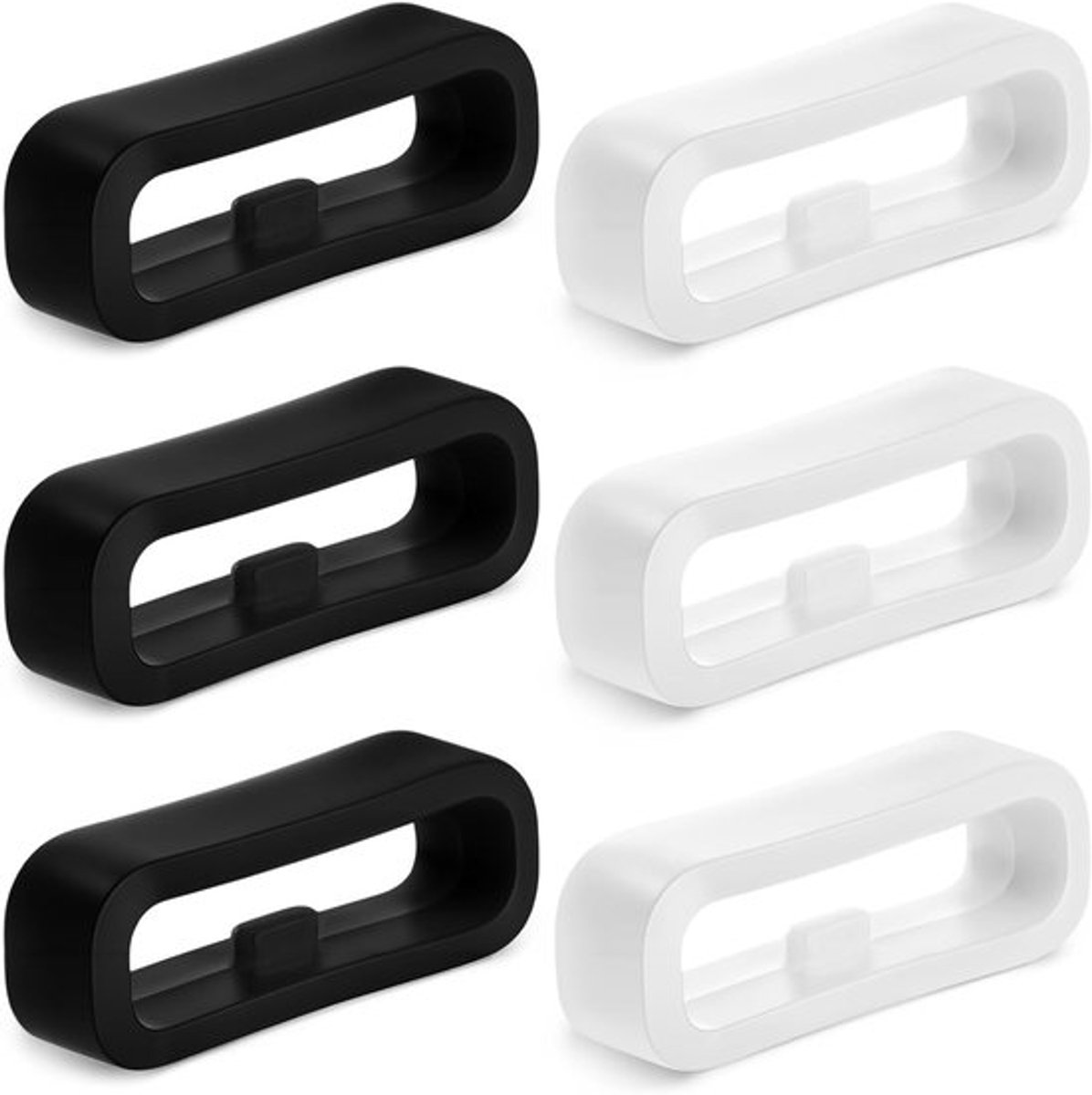 Set van 6 Silicone Horlogeband Houders, 20mm Rubber Loops voor Beveiliging en Vervanging van Sporthorloges, Ideaal voor Activiteiten en Sportgebruik
