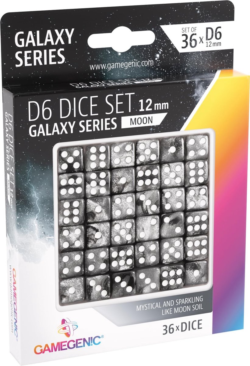 Solidchoice - Set van 36 D6 Dobbelstenen 12 mm