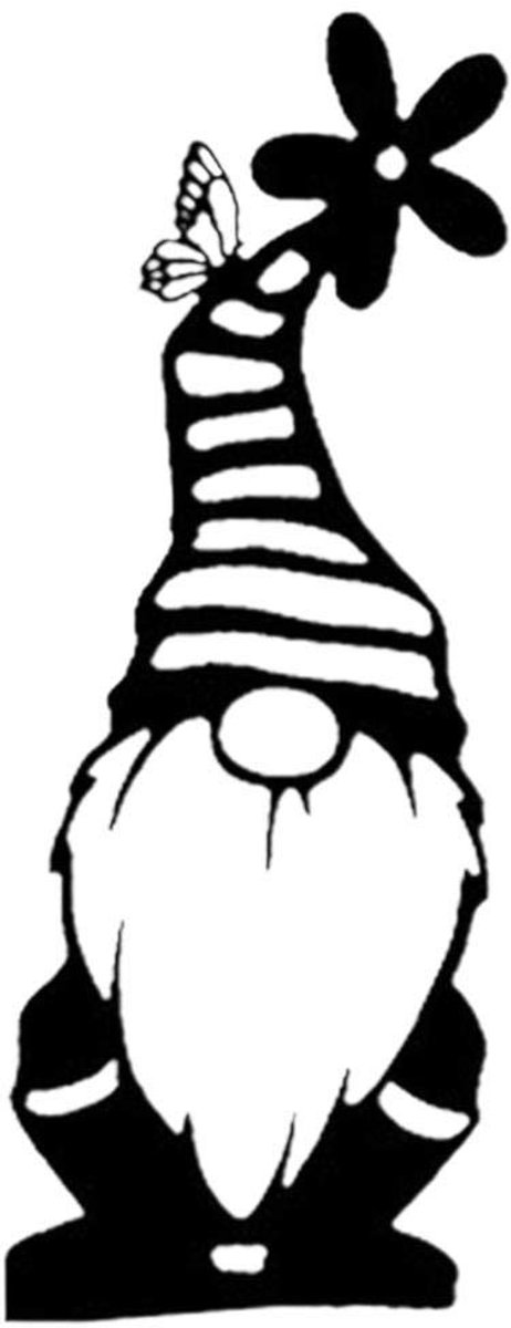 Solidchoice - Handgemaakte IJzeren Tuin Gnome Beeldje