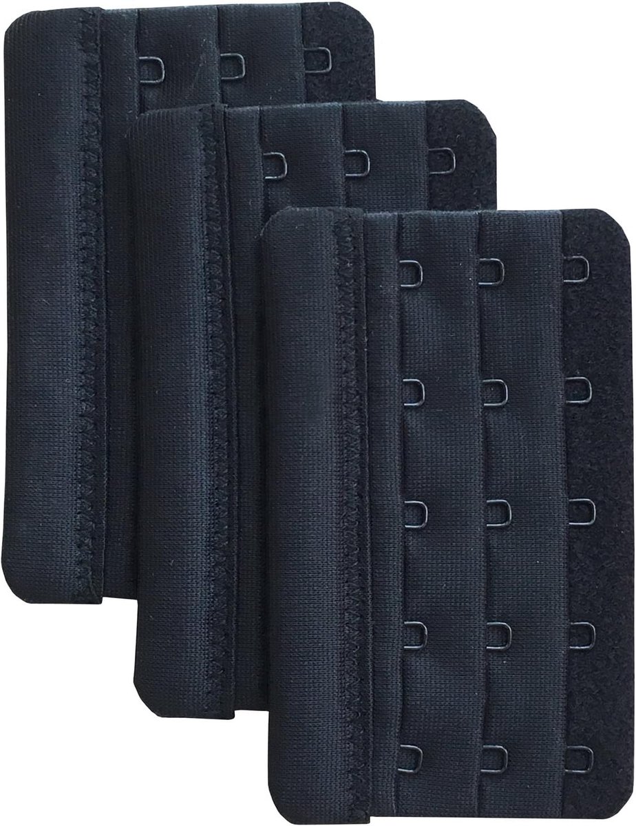 3-delige Beha Verlengstukken met 5 Haakjes voor Comfort en Pasvorm, 5.8cm x 9.5cm