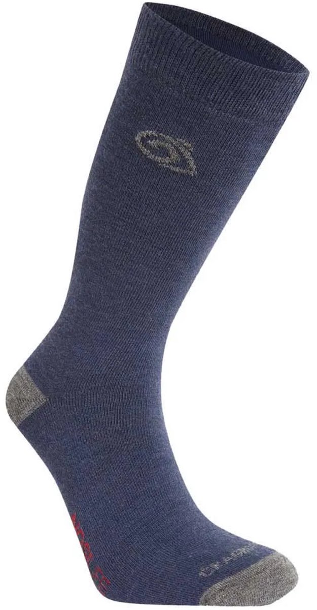 Craghoppers Nosilife Wool Half Lange Sokken Marineblauw