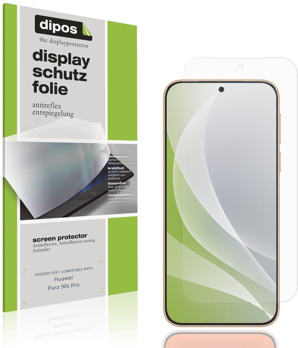 dipos – 4x Matte Beschermfolie geschikt voor Huawei Pura 90s Pro | Krasbestendige & antireflecterende Screenprotector Ultra-Thin