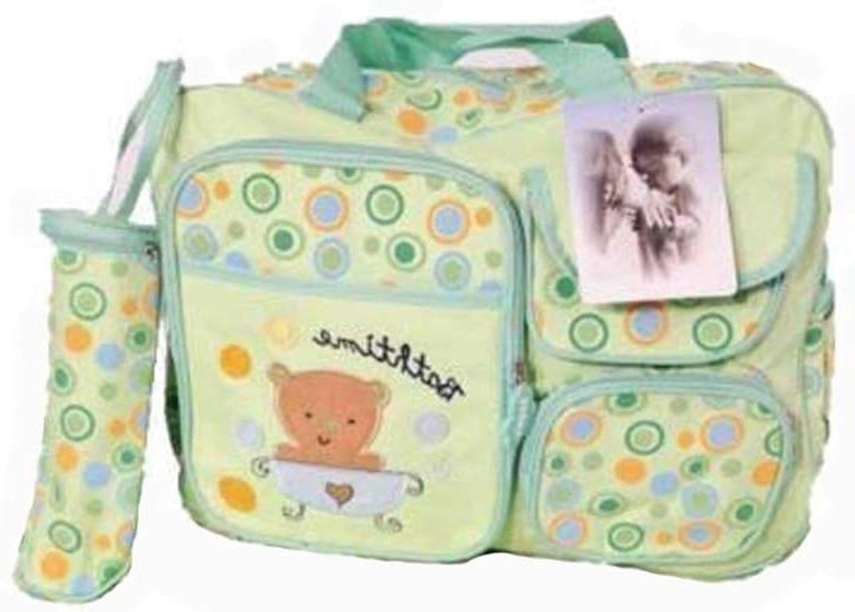 Baby Verzorgingstas - Luiertas Set - Baby Uitjes - 3-delige Set - 50 cm - Groen