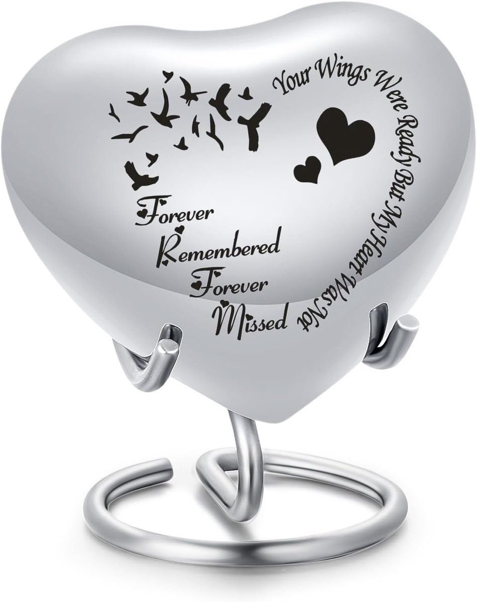 SnelShoppen - Pet Urn Mini Urn voor Honden en Katten, Crematie Urn, RVS, Pot Houder, Monument en Herinnering, Duurzaam en Roestvrij, 100ml