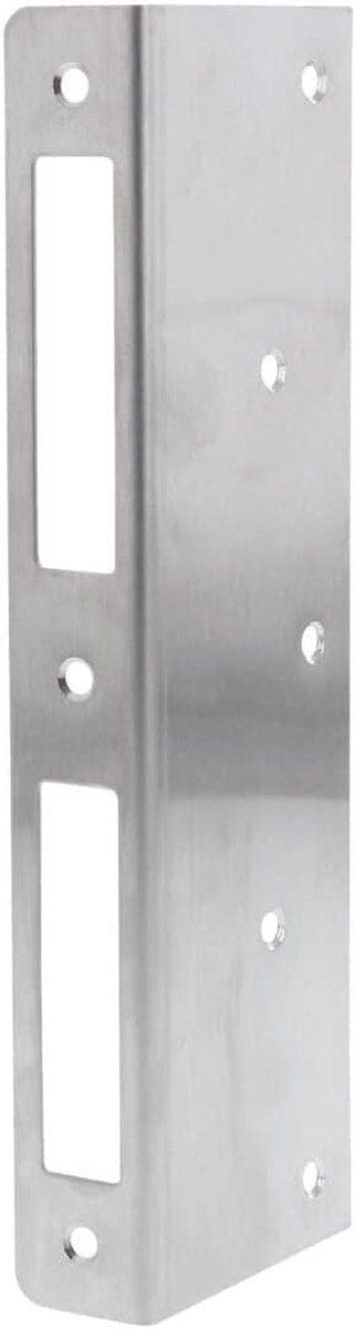 SnelShoppen - Universele Reparatieplaat voor Deursloten - RVS Hoeksluitplaat - Geschikt voor Links en Rechts - 20x5.5cm - Voor Voor- en Achterdeuren