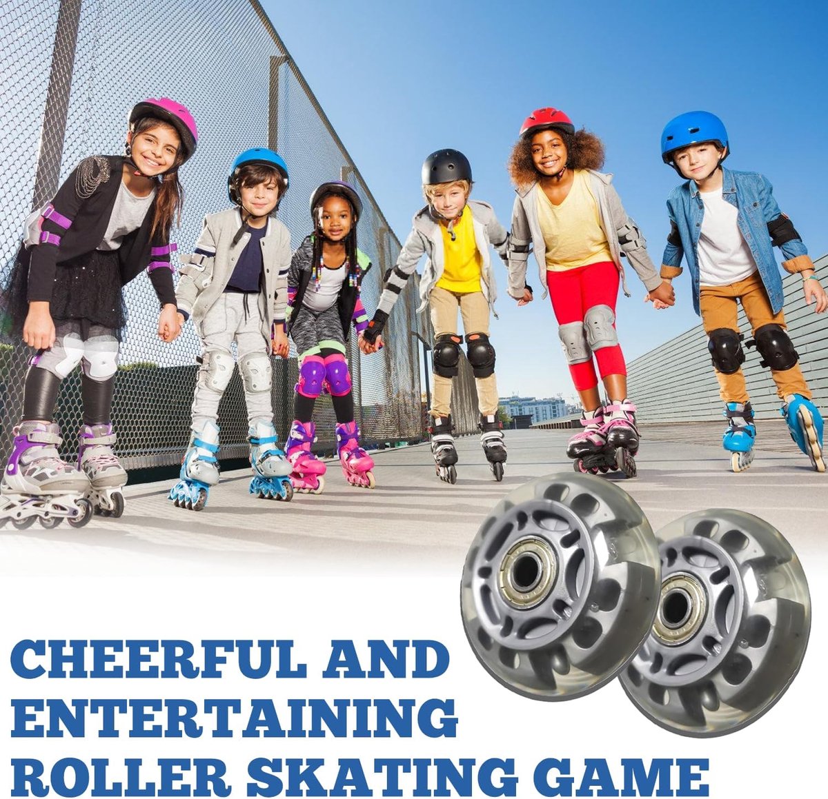 SnelShoppen - 8 x 72 mm Inline Skate Wielen met 16 Kogellagers - Universeel voor Alle Roller Skates - PU Materiaal, Hoge Grip, Duurzaam, 70mm Diameter