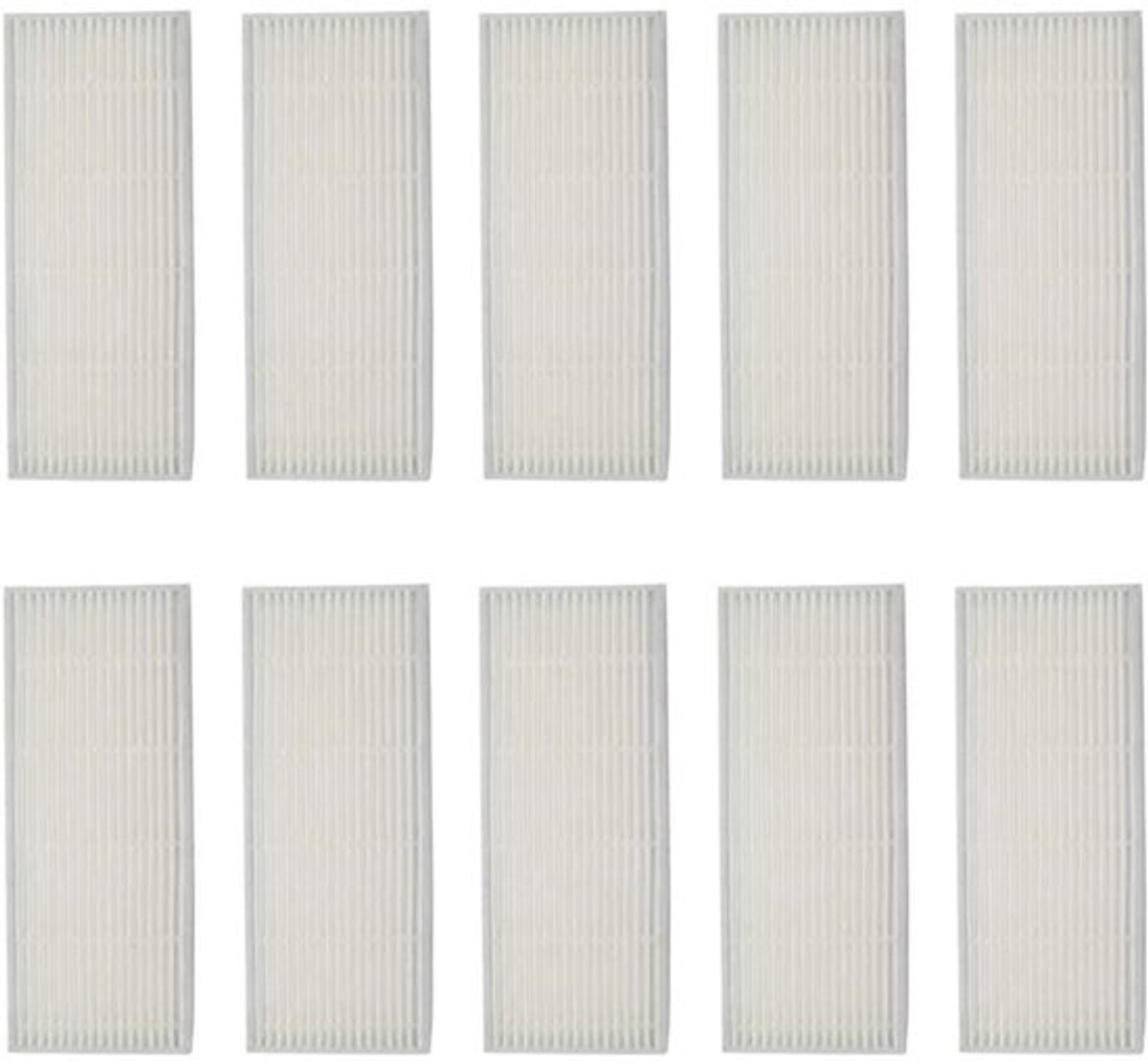 HEPA-luchtfilters 10x - vervangingsaccessoires - robotstofzuiger - efficiënte filterprestaties - stof/pollen reductie - compatibel met vaste tank - Stofzuigerfilters
