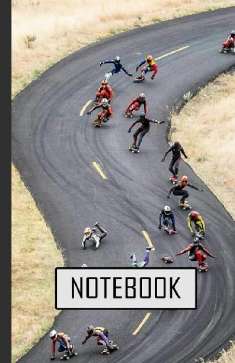 SnelShoppen - Cute Skateboard Notebook | Lined Notebook voor Jongens, Tieners en Studenten | Perfect voor School, Notities en Creatieve Ideeën | A5 Fo