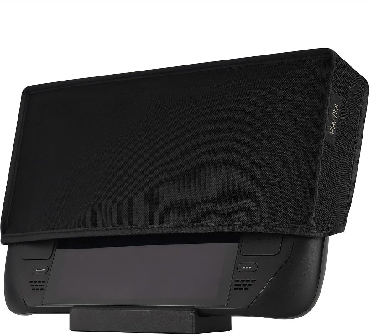SnelShoppen - Dust Cover Protector voor Steam Deck LCD & OLED - Anti-scratch, Stofdicht, Afneembaar, Dubbel Laags, Zacht Nylon, Zwart