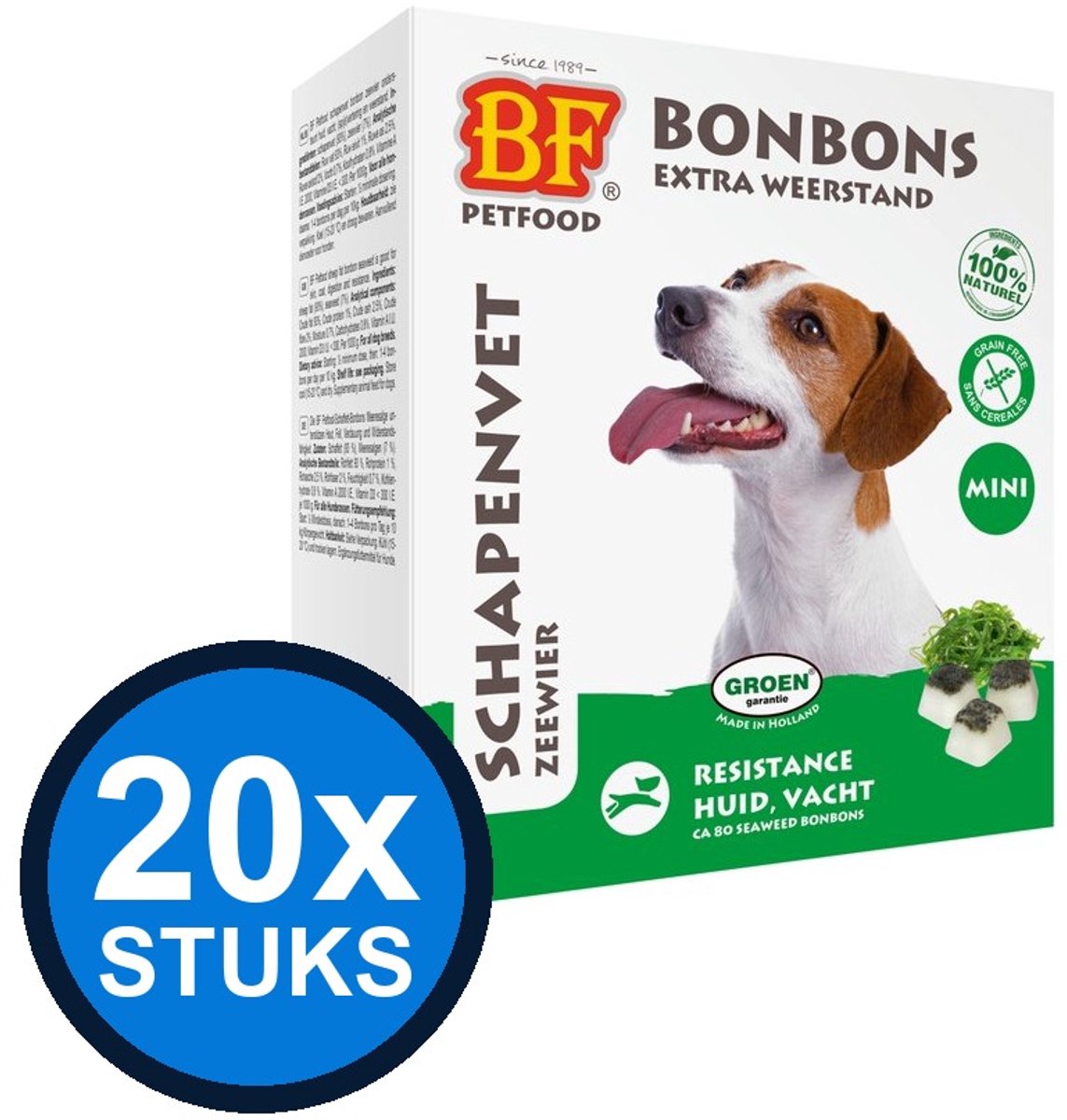 20x Biofood - Schapenvet zeewier mini 80st