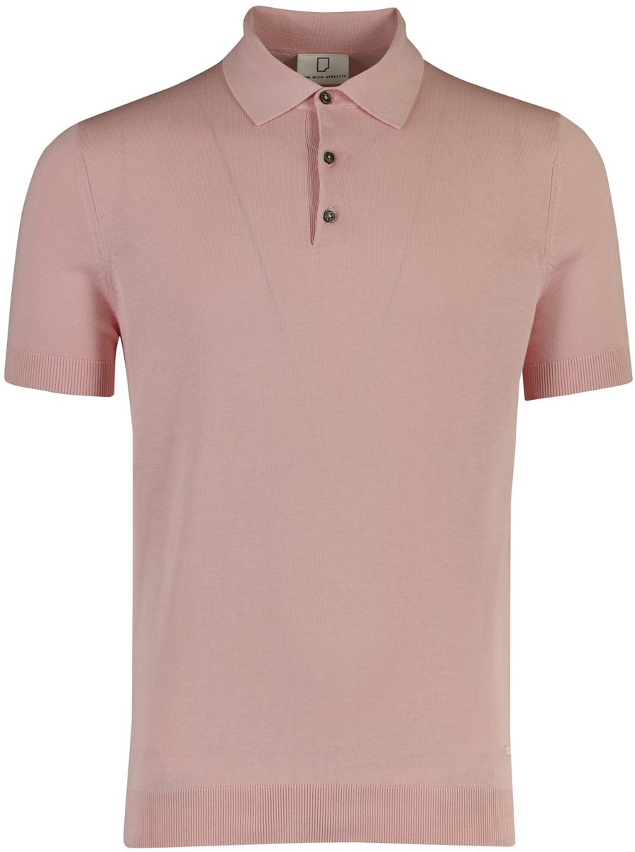 Born With Appetite poloshirt korte mouw roze